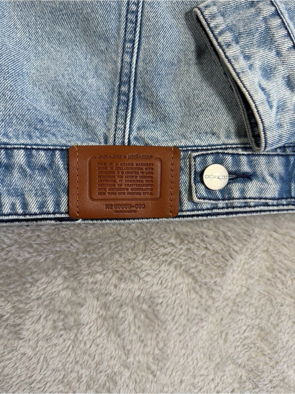 COACH X Mint + Serf Women’s Denim Jacket XS - Picture 6 of 6